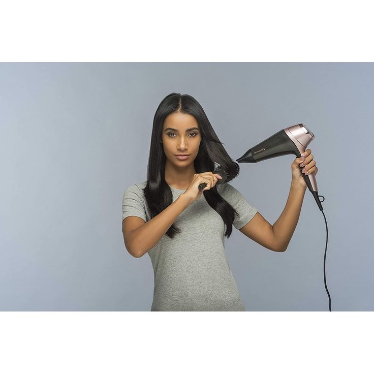 Remington Haartrockner Curl&Straight, 3 Stylingdüsen: konisch geformte & Locken-Stylingdüse, Diffusor & 45mm Rundbürste zum Glätten, Locken & Wellen (2200W, 3 Heiz-& 2 separate Gebläsestufen) D5706 – Bild 3