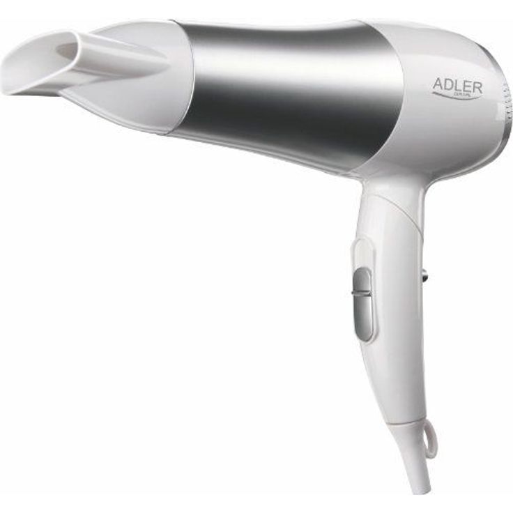 Adler AD 2225 Haartrockner mit Diffusor, 2200 Watt, weiß-silber