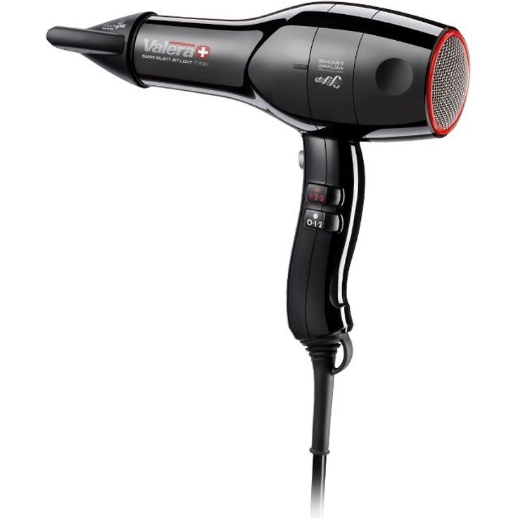 Valera Professioneller Ionen-Haartrockner Swiss Silent Jet Light 7700, super leicht, für leises und schnelles Trocknen, 2000 Watt