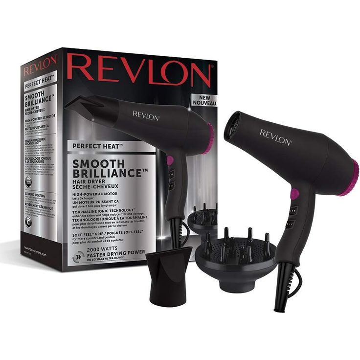 REVLON RVDR5251E Perfect Heat 2000 W Smooth Brilliance Haartrockner mit AC-Motor