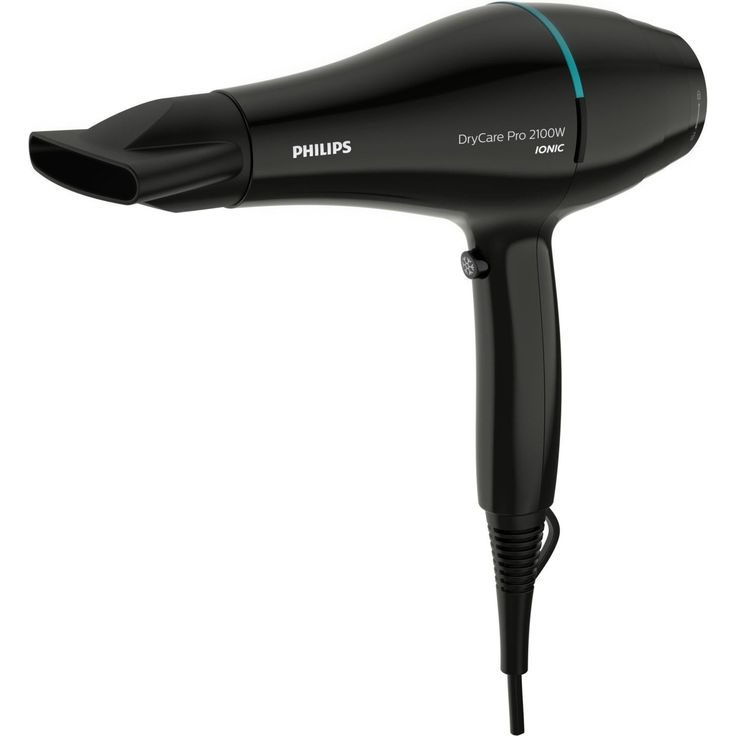 Philips BHD272-00 Profi-Haartrockner, AC-Motor, Ionenpflege, Düse 9 mm und 6 Geschwindigkeitsstufen, Temperatur Thermoprotect, 2100 W, Schwarz und Türkis, 1 Stück 950 g – Bild 1