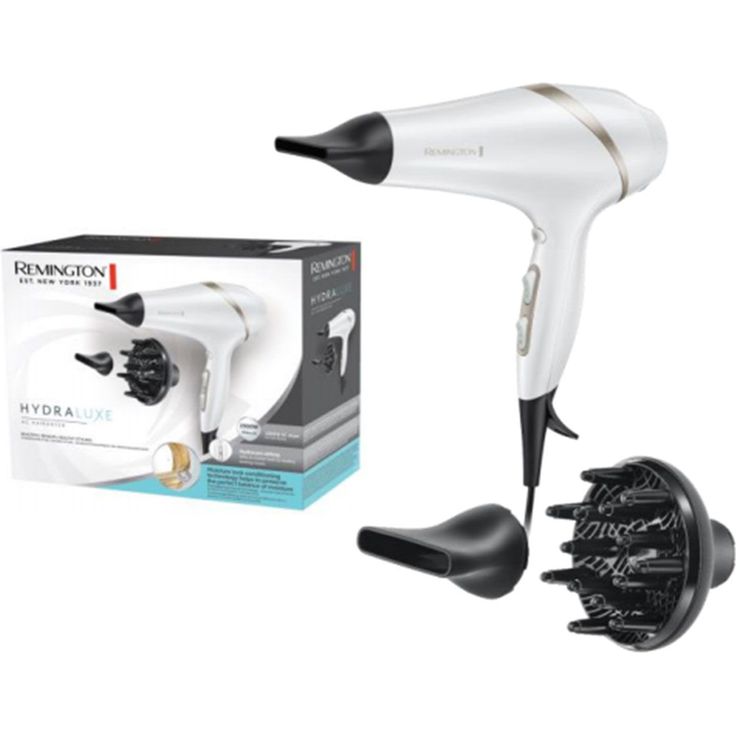 Remington AC 8901 HYDRAluxe Ionen-Technologie 2300 Watt, Hydracare, 3 Temperatur- & 2 Gebläsestufen, Kaltstufe inkl. Diffusor & 2 Styling-Aufsätze – Bild 2
