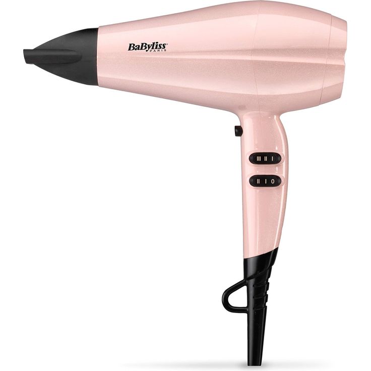BaByliss 5337PRE Haartrockner Rose Blush 235, 2200 W, DC Motor, Ionen, 2 Geschwindigkeitsstufen und 3 Temperaturen, KaltluftTaste Inklusive schmaler Düse 8 mm, Kabel 2,2 m Leichtgewicht 429 g, rosa