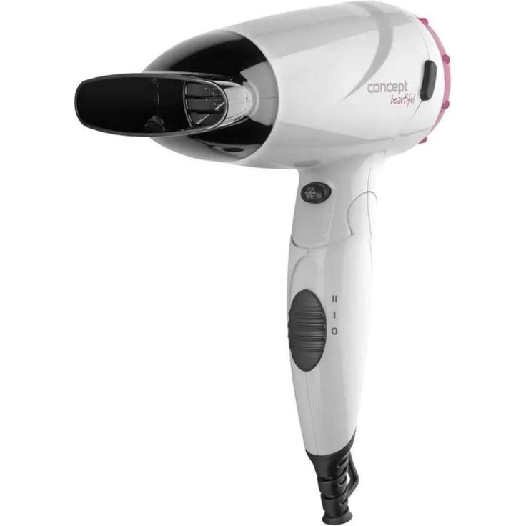 Concept Hausgeräte Beautiful VV5740 Haartrockner Föhn 1500W mit Klappgriff Rosa