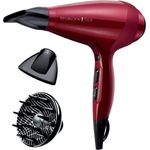 Remington ProfiIonenHaartrockner Silk AC9096, 2400 Watt, leistungsstarker ACMotor, Stylingdüse, Diffusor, rot