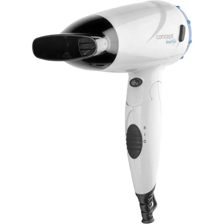 Concept Hausgeräte Beautiful VV5741 Haartrockner Föhn 1500W mit Klappgriff Blau