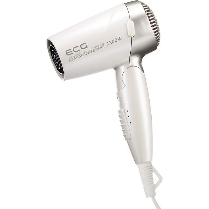 ECG VV 1200 travel Haartrockner für Reisen, S, silber