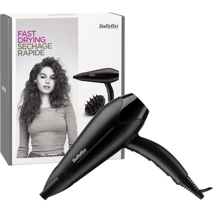 Babyliss D563De Power Dry 2100 Haartrockner schwarz Schwarz (91961)