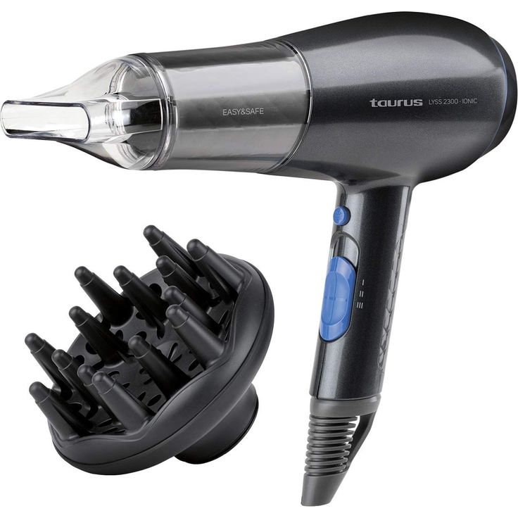 Taurus 900385000 Haartrockner Lyss 2300 Ionic Care, Japan Technology, Serie Easy&Safe, 2200 W, 2 Geschwindigkeitsstufen, 3 Temperaturen, Kaltluft, Konzentrator und Diffusor