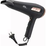 Elta Power mit Kabeleinzug 2200W schwarz gold Haare Styling zum schnellen Trocknen der Haare, mehr Volumen oder Schwung