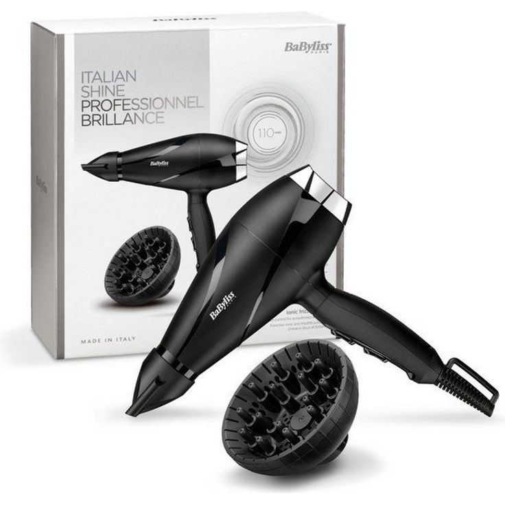 BaByliss Ionic-Haartrockner 6713DE Pro Shine, 2200 W, Ionen-Technologie, made in Italy