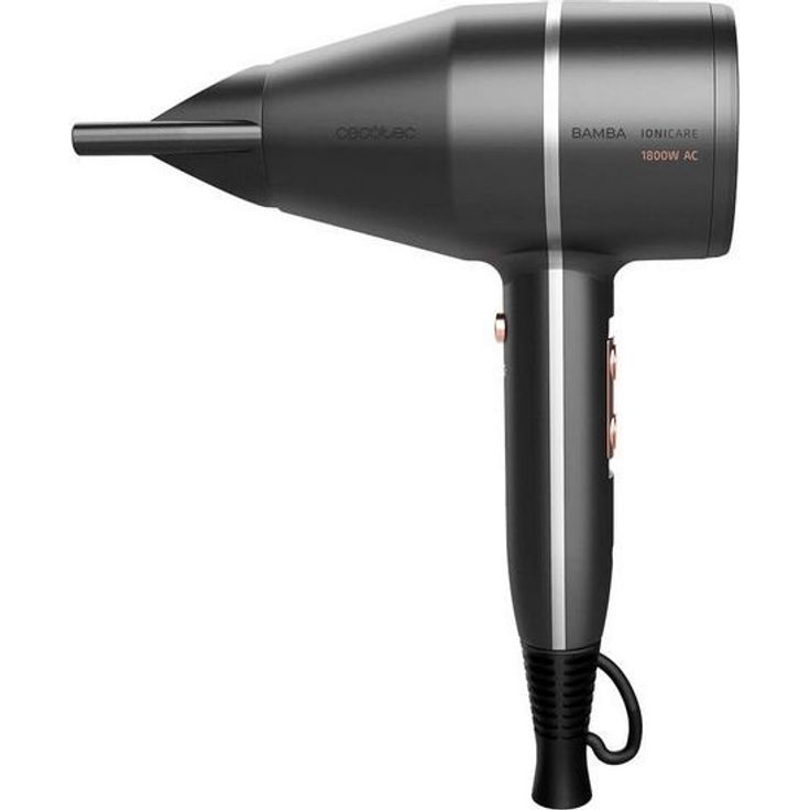 Cecotec Bamba IoniCare 5500 PowerStyle 1800W Grau zum schnellen Trocknen der Haare, mehr Volumen oder Schwung