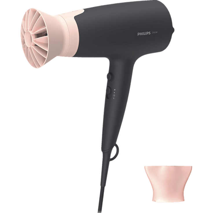 PHILIPS BHD350 Haartrockner Schwarz-Rosa (2100 Watt) – Bild 1
