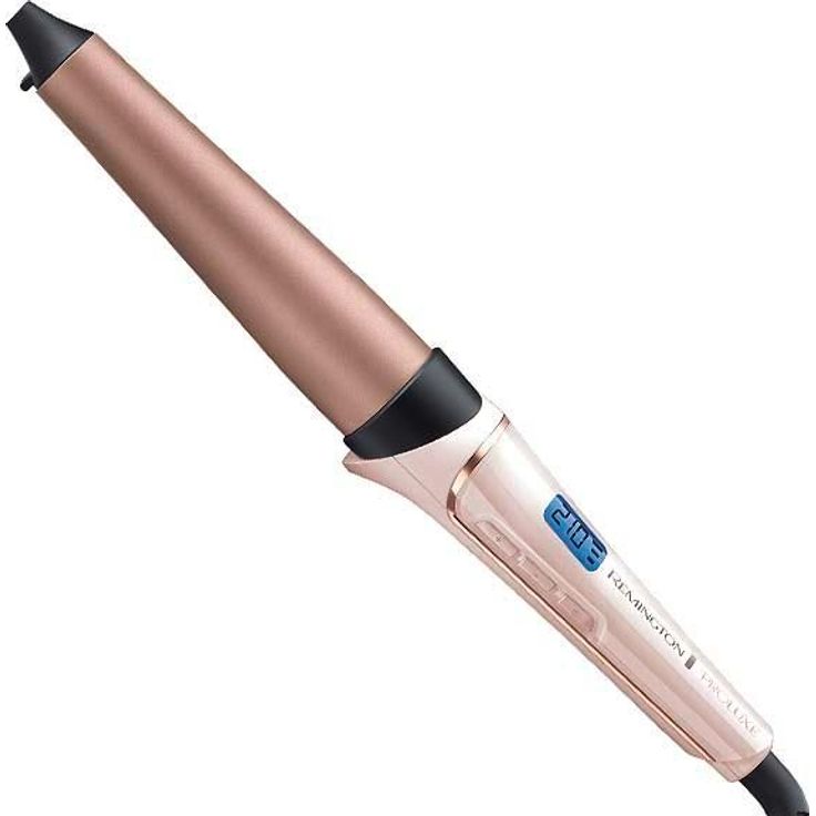 Remington PROluxe CI91X1, Konischer Lockenstab, kegelförmig, 25 bis 38 mm, OPTIheat-Technologie, Grip-Tech-Keramikbeschichtung, 11 Temperatureinstellungen, champagner – Bild 4