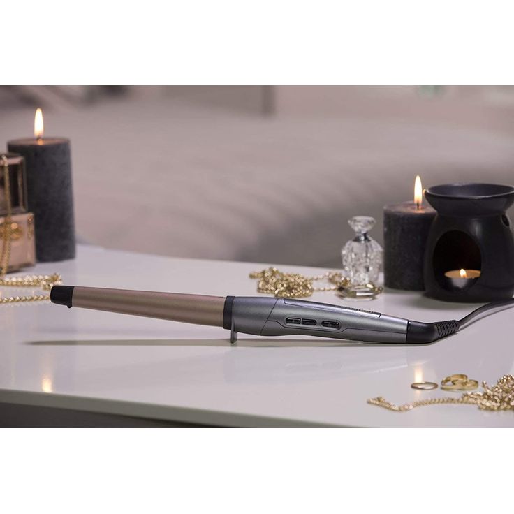 Remington Keratin Protect CI83V6, Konischer Lockenstab, kegelförmig, 19 bis 28 mm hochwertige Grip-Tech-Keramikbeschichtung mit Mandelöl, 5 Temperaturstufen, roségold – Bild 2
