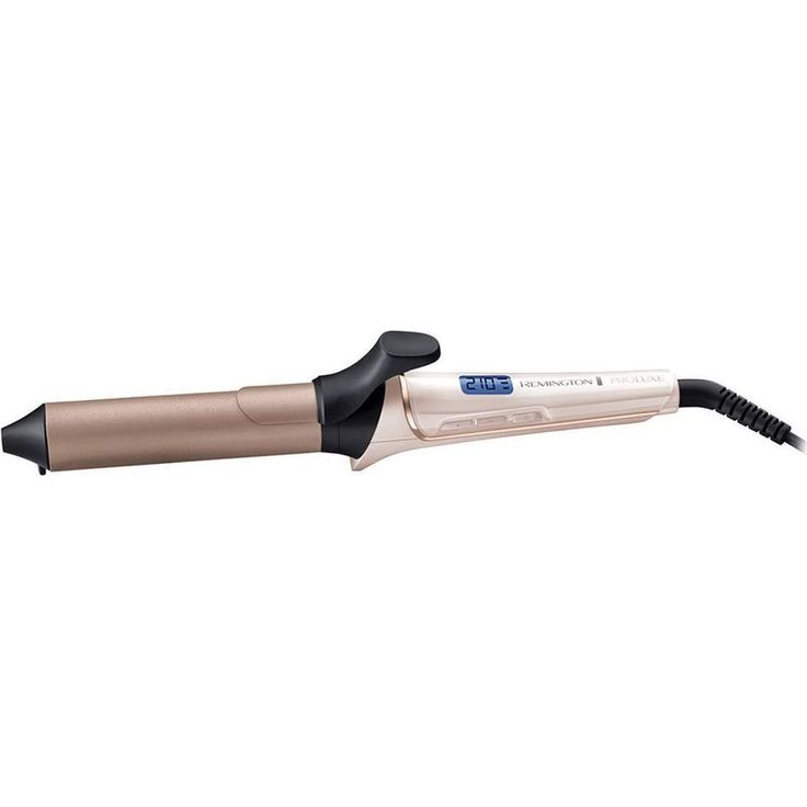 Remington PROluxe CI9132, 32 mm für große Locken, Lockenstab mit Klemme, OPTIheat-Technologie, Grip-Tech-Keramikbeschichtung, 11 Temperatureinstellungen, champagner – Bild 1