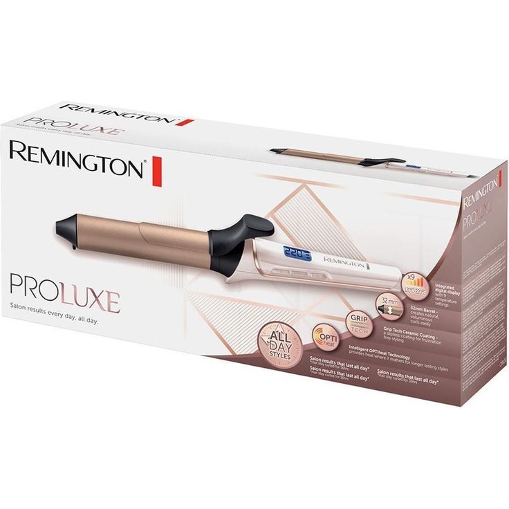 Remington PROluxe CI9132, 32 mm für große Locken, Lockenstab mit Klemme, OPTIheat-Technologie, Grip-Tech-Keramikbeschichtung, 11 Temperatureinstellungen, champagner – Bild 2
