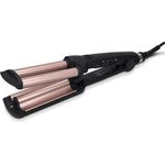 Navaris Welleisen, Lockenstab für Beach Wellen, 3 Wärmestufen für langes und kurzes Haar, mit Keramikplatten und Überhitzungsschutz