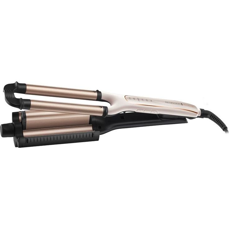 Remington Welleneisen ProLuxe 4-in-1 CI91AW verstellbar für Beach Waves, natürlich-lässige Wellen, Wasserwelle, Mermaid-Waves, beige-gold