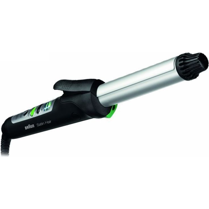 Braun Satin Hair 7 Lockenstab CU710, mit IonTec, Ionen-Technologie, Keramikbeschichtung, 24 mm Durchmesser, schwarz-silber – Bild 2