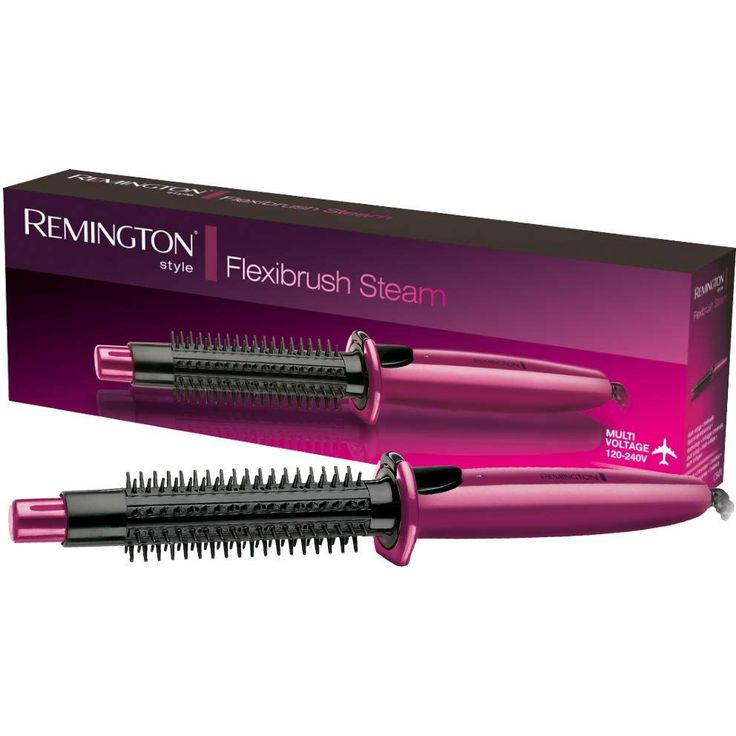 Remington heiße Rundbürste mit Dampf-System CB4N Keramikbeschichteter Heizstab für Wellen, Locken und Volumen, pink-schwarz – Bild 3
