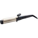 Remington CI5338 Pro Big Curl mit Klemme, 38 mm für große Locken, antistatische Keramik-Turmalin-Beschichtung, integrierter Standfuß, schwarz-creme