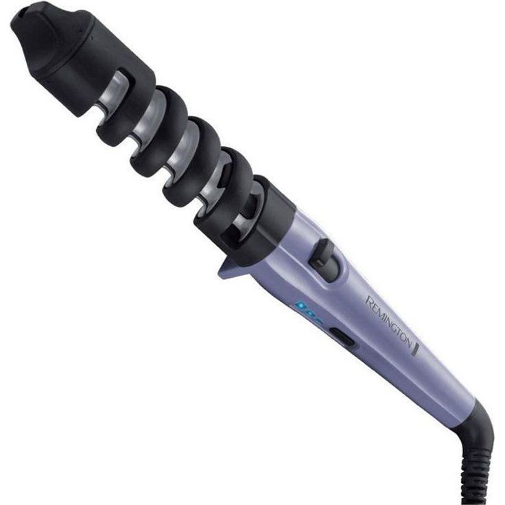 Remington Dual Curl CI63E1, 19 und 31 mm Durchmesser, Spiralgewinde für einfaches Einwickeln, 3 Temperaturstufen, antistatische Keramik-Turmalin-Beschichtung, lila