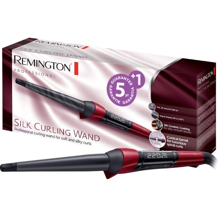 Remington Silk CI96W1 schwarz/rot für voluminöse & glamouröse Locken