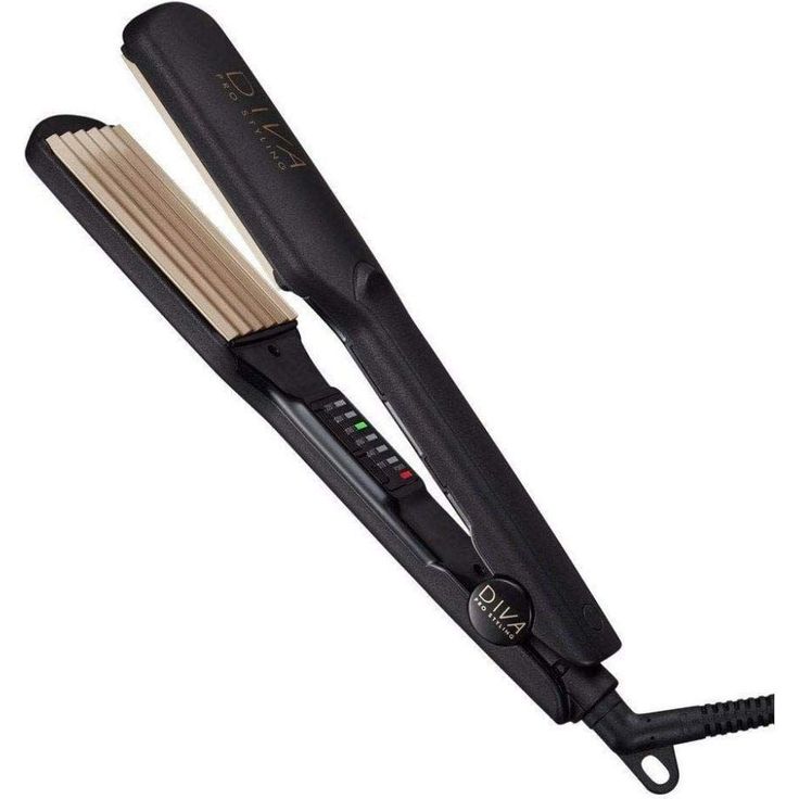 Diva Pro Styling Digital Crimper - Kreppeisen - intensive Crimps - schwarz für voluminöse & glamouröse Locken