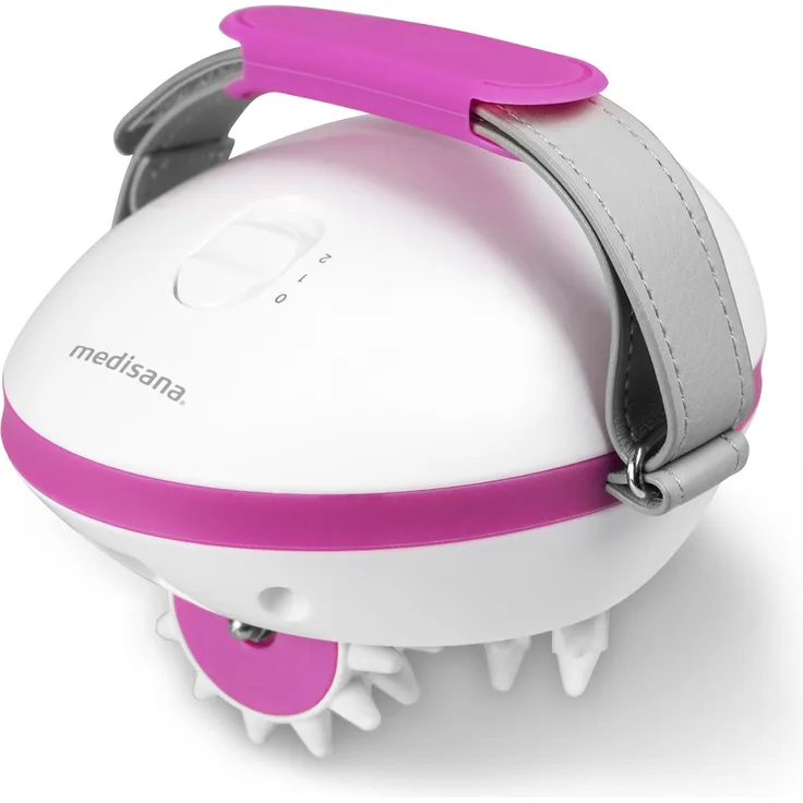 medisana AC 850 Cellulite Massagegerät für straffere Haut, Selbstmassage mit 6 rotierenden Massagerollen und 2 Massageintensitäten
