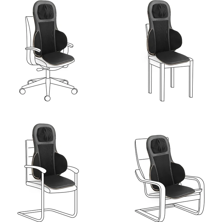 medisana MC 825 Shiatsu Massageauflage für Rücken und Nacken, Massagesitzauflage mit Akupressur, Nackenmassage, Wärmefunktion, 3 Intensitäten, Rotlichtfunktion, mit Fernbedienung, Aufbewahrungsbeutel – Bild 8