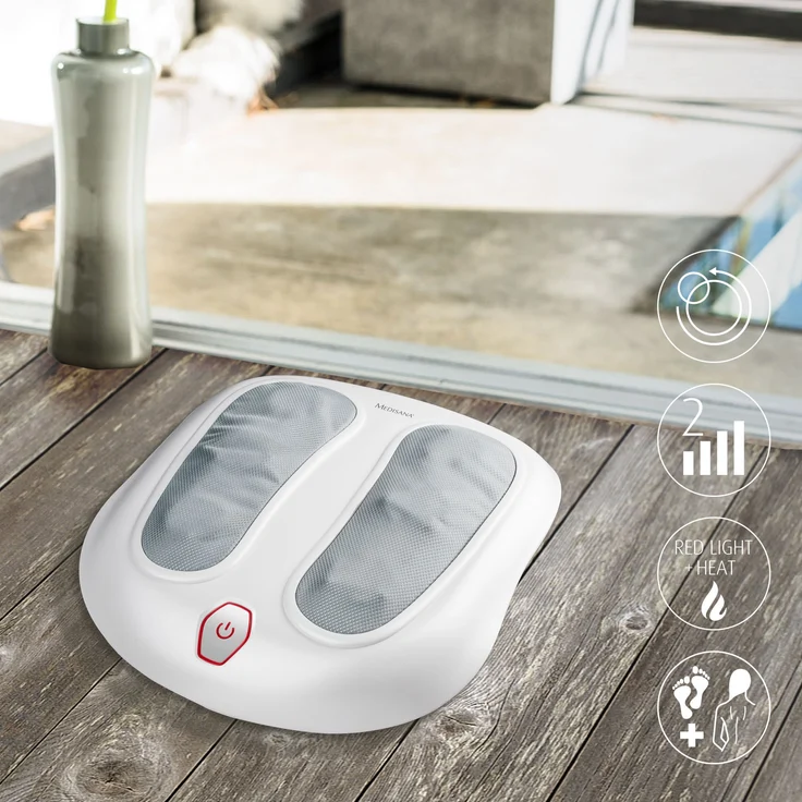 medisana FM 883 Shiatsu-Fußmassagegerät, elektrisches Rückenmassagegerät, 18 Massageköpfe, Rotlichtfunktion, Wärmefunktion, 2 Geschwindigkeiten, durchblutungsfördernde Massage – Bild 4