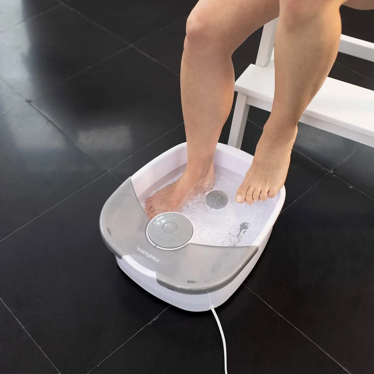 medisana FS 881 Fußsprudelbad mit Fußreflexzonenmassage, elektrisches Fußbad, Warmhaltefunktion, Vibrationsmassage, Fußbad mit Massage und Heizung, für eine angenehme Fußmassage – Bild 3