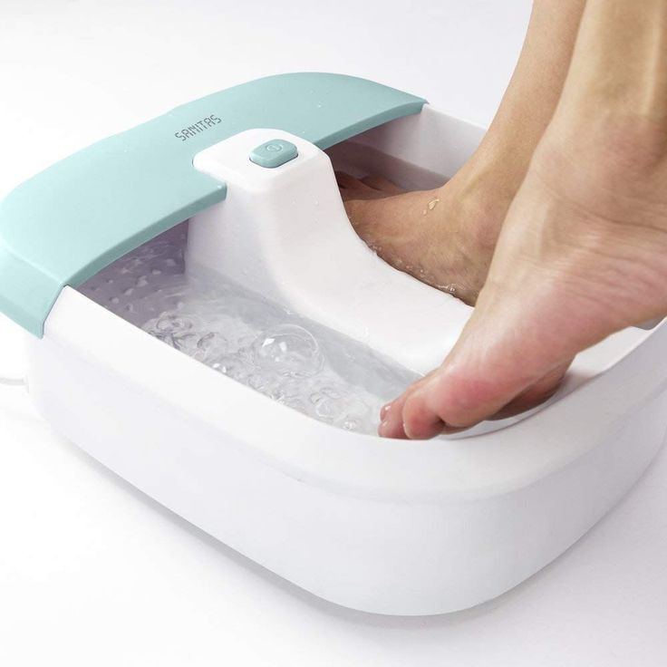 Sanitas SFB 07 Fußbad, Vibrations- und Sprudelmassage, Fußreflexzonenmassage, Wassertemperierung, zur Entspannung für strapazierte Füße – Bild 4