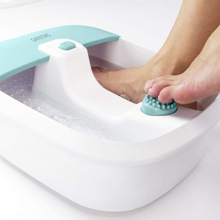 Sanitas SFB 07 Fußbad, Vibrations- und Sprudelmassage, Fußreflexzonenmassage, Wassertemperierung, zur Entspannung für strapazierte Füße – Bild 5