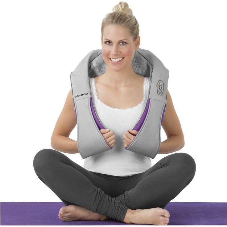 VITALmaxx Shiatsu Schulter und Nacken Massagegerät | Knetmassage, Vibrationsmassage und Wärme-Therapie | Empfohlen von Dr. Plum – Bild 2