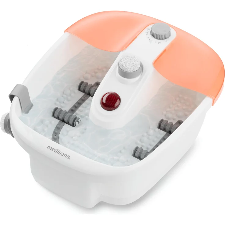 medisana FS 883 Fußsprudelbad mit Fußreflexzonenmassage - elektrisches Fußbad, Wasser-Warmhaltefunktion, Vibrationsmassage, Pediküre-Aufsätzen, Fußbad mit Massage, für große Füße – Bild 1