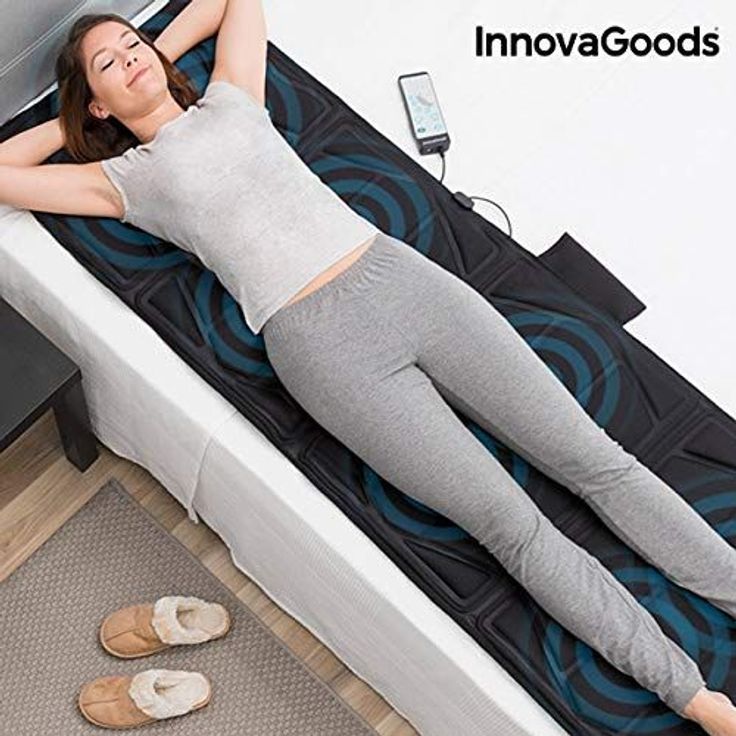 InnovaGoods Relax Cloud Massagematte, 14 W, Schwarz