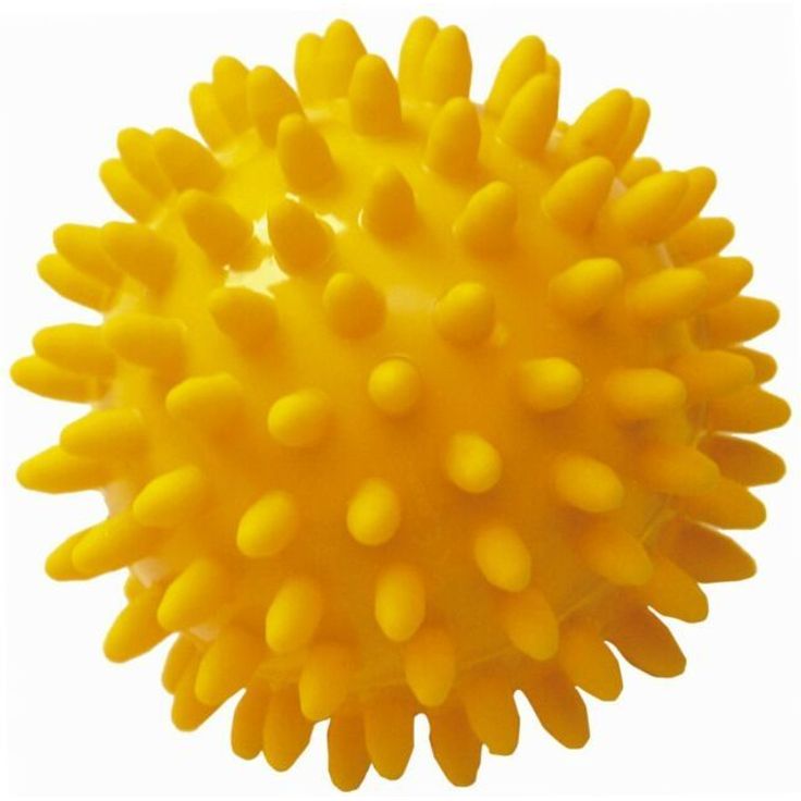 SISSEL Massagehilfe Spiky Ball, 2-er Set, gelb, 8 cm