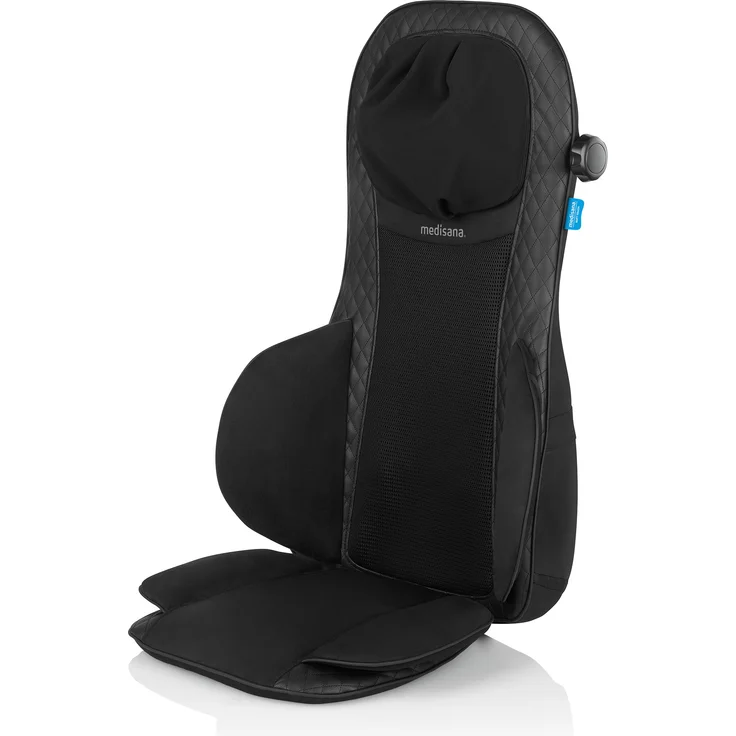 medisana MCG 820 Gel Shiatsu Massagesitzauflage, Massageauflage mit Wärmefunktion, 4 rotierenden Gel-Massageköpfen, integrierter Nackenmassage, 3 Intensitätsstufen für den gesamten Rücken – Bild 2