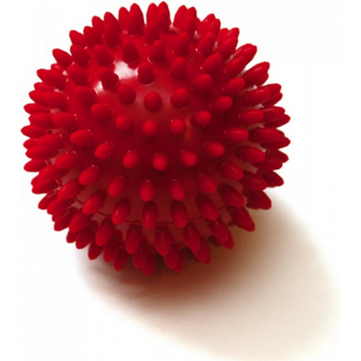 SISSEL Massagehilfe Spiky Ball, 2-er Set, rot, 9 cm