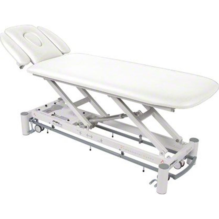 Sport-Tec Therapieliege Massageliege Smart ST4 mit Radhebesystem und Rundumschaltung, weiß