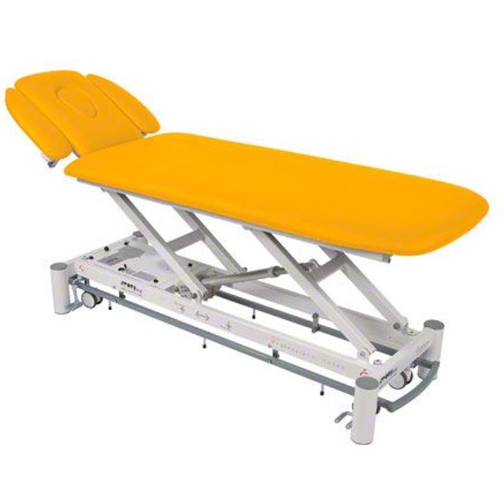 Sport-Tec Therapieliege Massageliege Smart ST4 mit Radhebesystem und Rundumschaltung, gelb