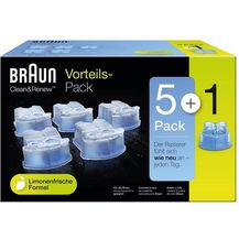 Bild für Braun Clean und Renew CCR Kartuschen Reinigungslösung auf alkoholischer Basis Nachfüllpackung 5+1-Pack