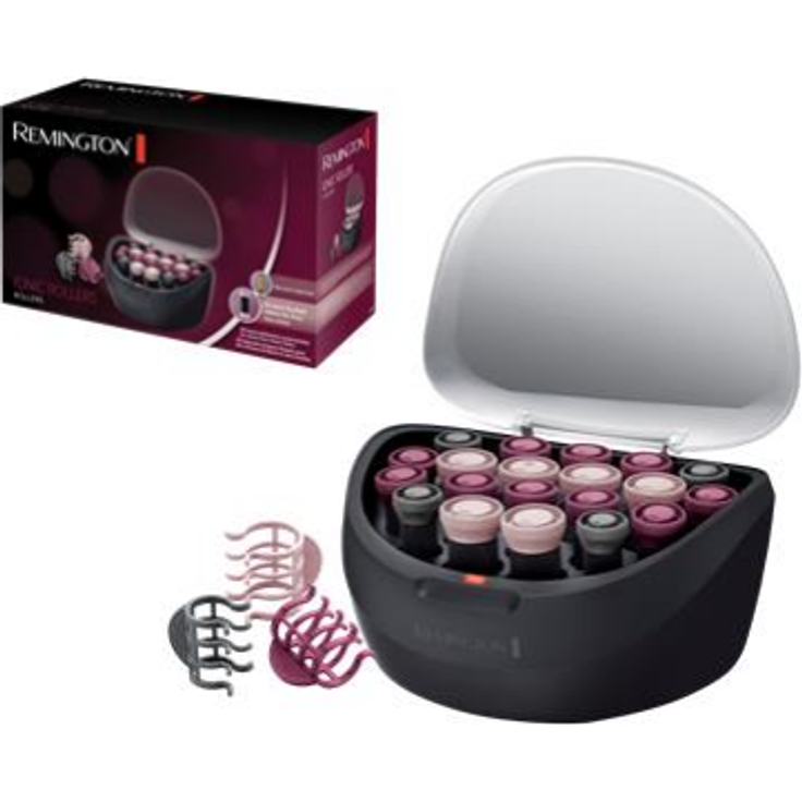 Remington Lockenwickler H5600, aufheizbar, Ionen-Technologie, Wachskern, 3 Größen (20 mm, 23 mm, 27 mm), rosa-schwarz – Bild 2