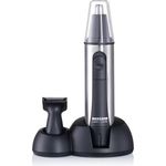 Severin HairCare HS 0781 Nasen--Ohrhaarschneide-Set, Edelstahl-schwarz