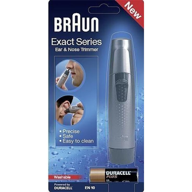 Braun Exact Series EN10 Ohr- und Nasenhaartrimmer, silber – Bild 2