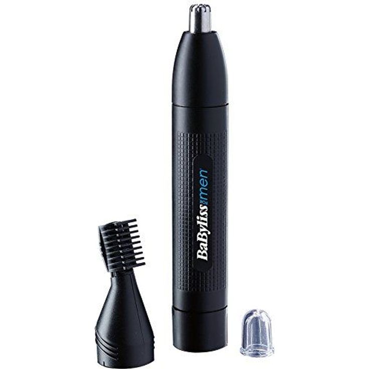 BaByliss MEN E652E Nasen- und Ohrhaartrimmer mit Augenbrauenaufsatz