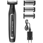 Rowenta Forever Sharp Bartschneider TN6000, Einstellbare Bartlängen: 1, 3 und 5 mm, Laufzeit: 120 Minuten, Klingenmaterial: Edelstahl, kabellose Anwendung, ideal Trimmen und Rasieren, schwarz