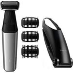 Philips BG5020-15 Bodygroom Series 5000 mit Aufsatz für Rückenhaarentfernung und 3 Kammaufsätzen zum Trimmen